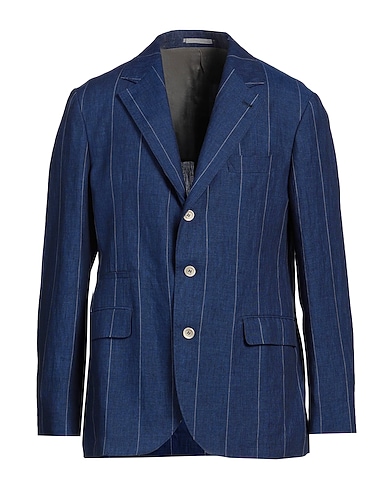 BRUNELLO CUCINELLI Blazers BLU 100% Leinen