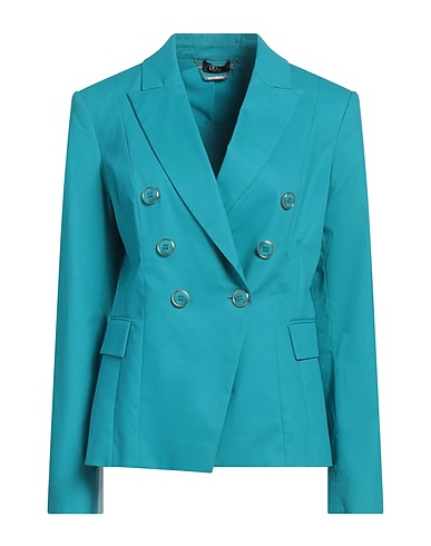 LIU •JO Blazer Turquoise 97% Cotton, 3% Elastane