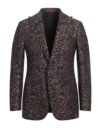 ISAIA Blazer Navy 57% Wool, 25% Silk, 18% Cotton