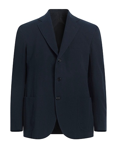 DE PETRILLO Blazer Midnight blue 100% Cotton