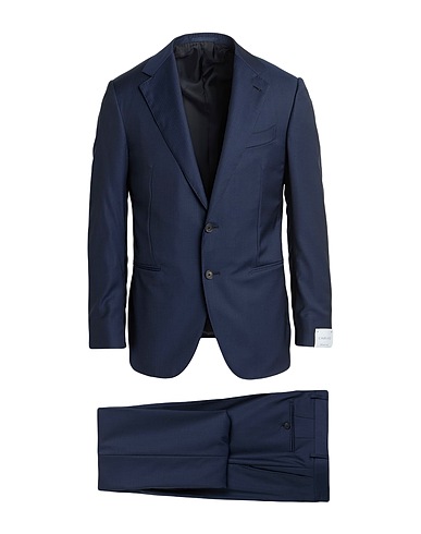 CARUSO Suits Navy blue 100% Wool