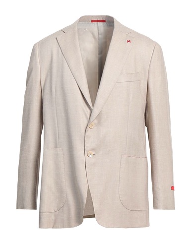 ISAIA Blazer Beige 69% Wool, 16% Silk, 13% Linen, 2% Polyamide