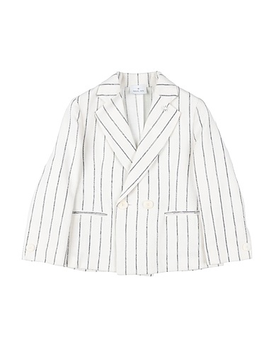MANUEL RITZ Blazers Weiß 50% Leinen, 30% Baumwolle, 20% Polyester