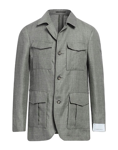 CARUSO Blazer Military green 58% Linen, 42% Wool