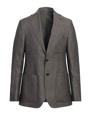 CARUSO Blazer Dark brown 100% Linen