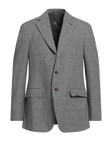 CARUSO Blazer Dark brown 45% Cotton, 33% Linen, 22% Wool