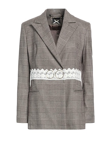 FRACOMINA Blazer Light brown 64% Polyester, 34% Viscose, 2% Elastane