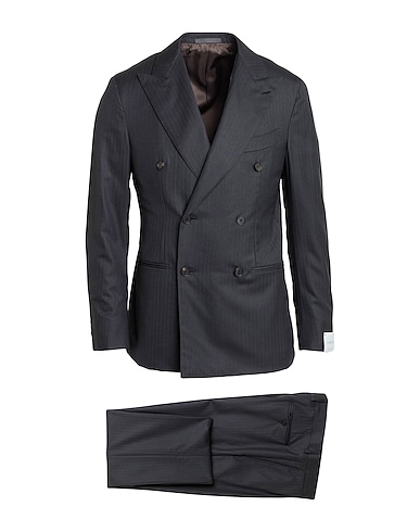 CARUSO Suits Charcoal 100% Super 180s Wool