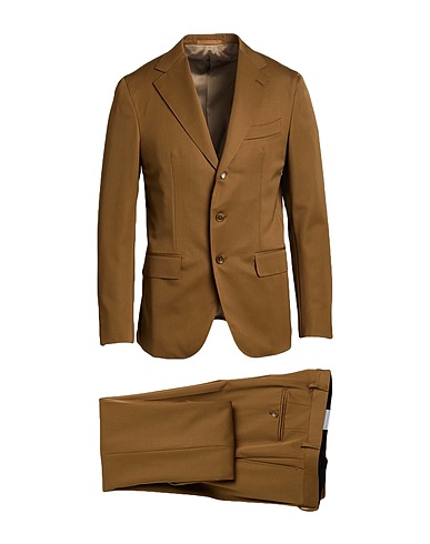CARUSO Suits Khaki 100% Wool