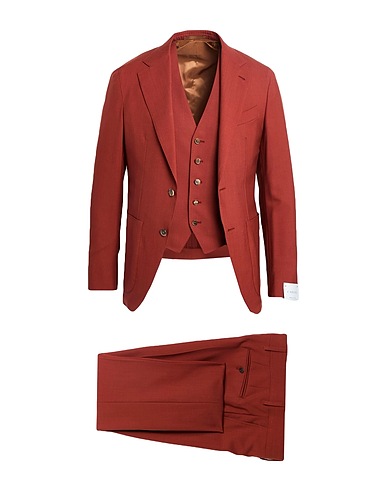 CARUSO Suits Rust 100% Wool