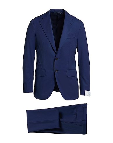 CARUSO Suits Blue 100% Wool