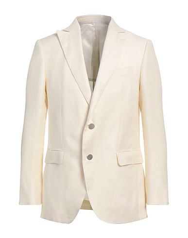 CARUSO Blazer White 58% Linen, 42% Wool