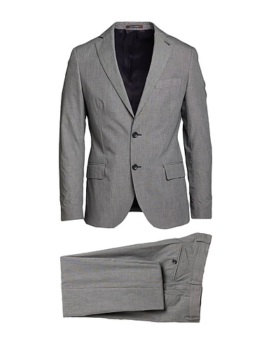 MASTRO Suits + ANGELICO Black 100% Wool