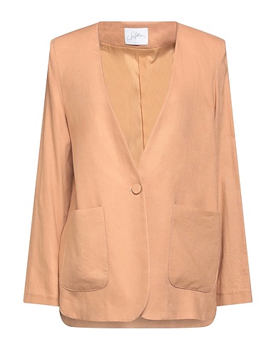 SOALLURE Jackett Kamel 55% Leinen, 45% Viskose