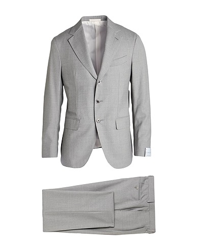 CARUSO Suits Light grey 100% Wool