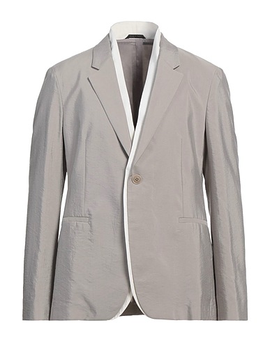 GIORGIO ARMANI Blazer Light grey 75% Silk, 25% Polyamide