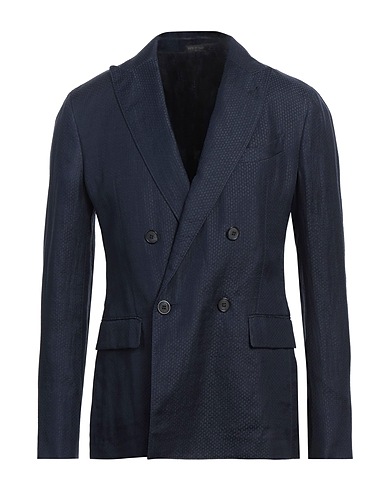 GIORGIO ARMANI Blazer Navy 52% Linen, 48% Silk
