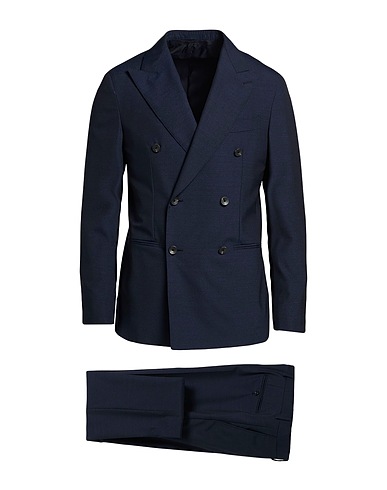 CARUSO Suits Midnight blue 82% Wool, 18% Silk