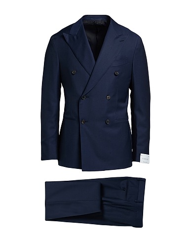 CARUSO Suits Midnight blue 100% Wool