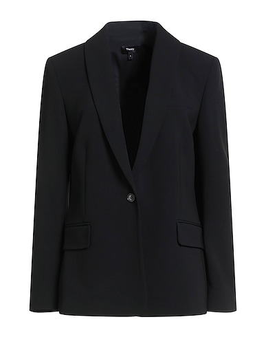 THEORY Blazer Black 70% Triacetate, 30% Polyester