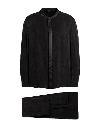 GIORGIO ARMANI Suits Black 100% Cupro, Silk