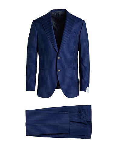 CARUSO Suits Blue 100% Wool