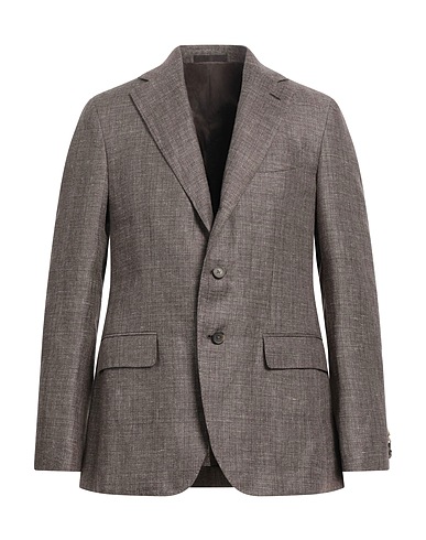 CARUSO Blazer Taupe 58% Linen, 42% Wool