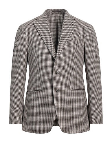 CARUSO Blazer Lead 45% Cotton, 33% Linen, 22% Wool