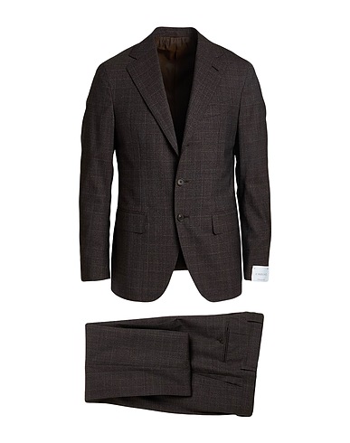 CARUSO Suits Dark brown 100% Wool