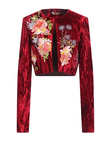 ALICE ARCHER Jacket Red 63% Acetate, 37% Rayon
