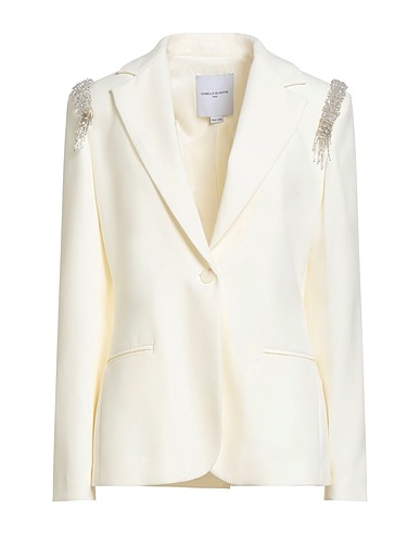 ISABELLE BLANCHE Paris Blazer Ivory 94% Polyester, 6% Elastane
