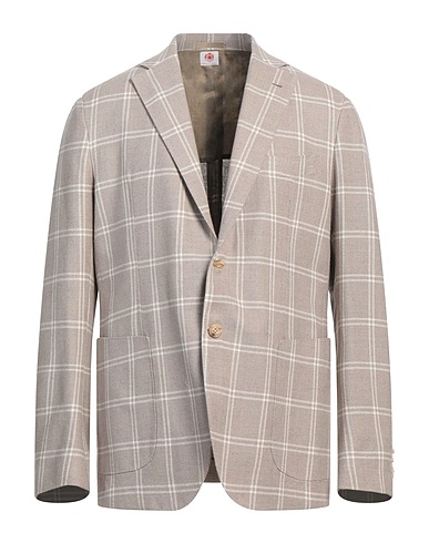 LUIGI BORRELLI NAPOLI Blazer Taupe 44% Virgin Wool, 28% Silk, 28% Linen