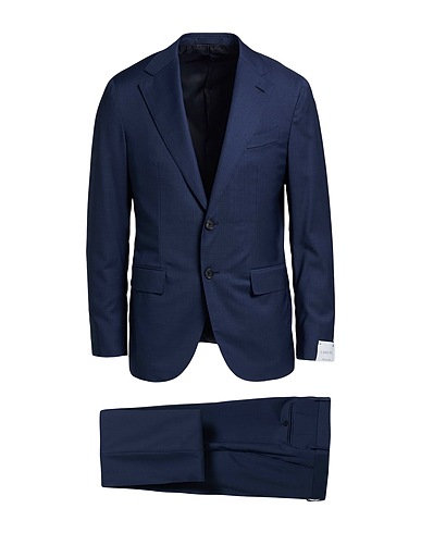 CARUSO Suits Navy blue 100% Wool