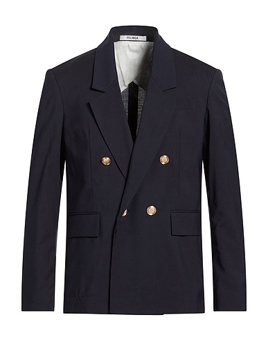 PELINGA Blazer BLU NOTTE 54% Virgin Wool, 45% Polyester, 1% Elastane