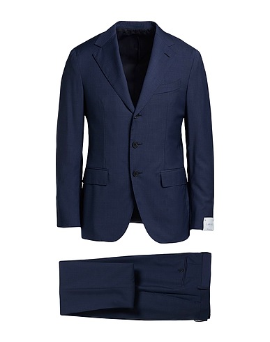 CARUSO Suits Navy blue 100% Wool