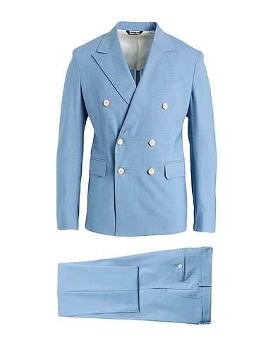 BRIAN DALES Abito Blu chiaro 54% Poliestere, 44% Lana, 2% Elastan