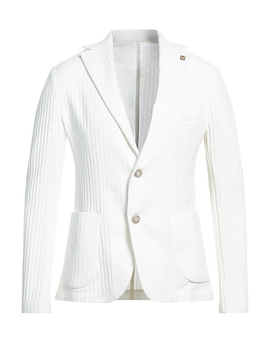OUT/FIT Blazer White 55% Polyester, 45% Cotton