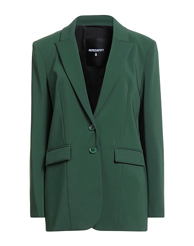 PATRIZIA PEPE Blazer Green 97% Polyester, 3% Elastane
