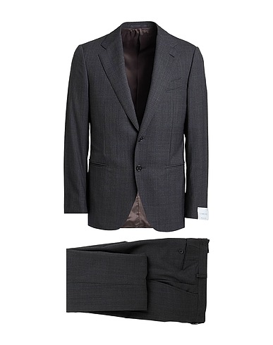 CARUSO Suits Charcoal 100% Wool
