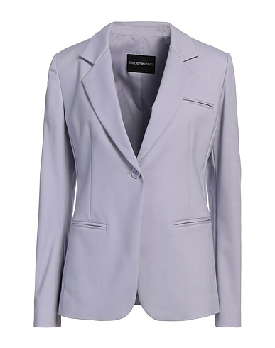 EMPORIO ARMANI Blazer Sky blue 56% Cotton, 40% Viscose, 4% Elastane