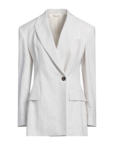 BRUNELLO CUCINELLI Blazer Off white 54% Linen, 45% Cotton, 1% Elastane