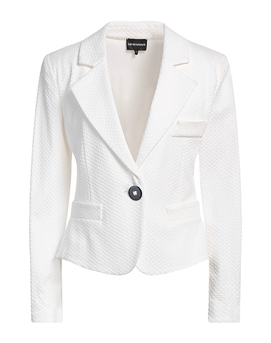 EMPORIO ARMANI Blazer White 77% Viscose, 18% Polyamide, 5% Elastane, Polyester