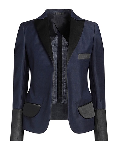 JIL SANDER Blazer Midnight blue 45% Mohair wool, 40% Wool, 15% Silk, Polyester