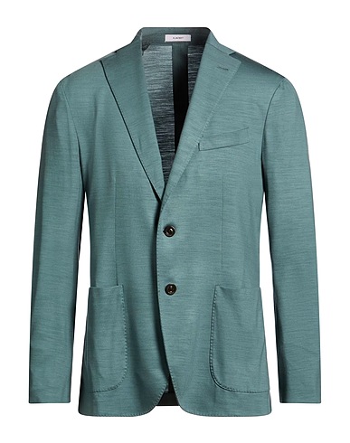 BOGLIOLI Blazer Slate blue 100% Virgin Wool