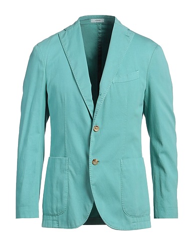 BOGLIOLI Blazer Turquoise 98% Cotton, 2% Elastane
