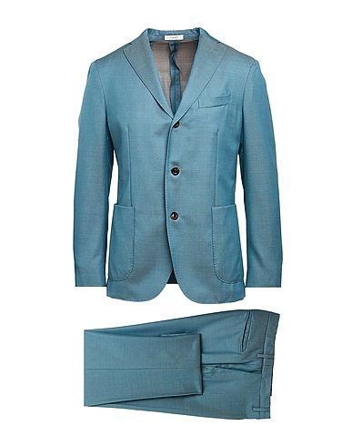 BOGLIOLI Suits Deep teal 100% Virgin Wool