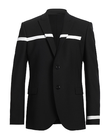 NEIL BARRETT Blazer NERO 53% Poliestere, 44% Lana Vergine, 3% Elastan