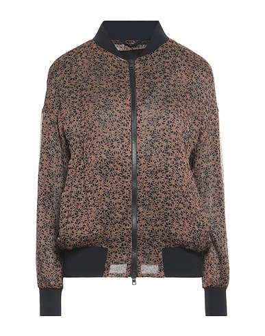HERNO Bomber Brown 100% Silk, Polyamide, Elastane