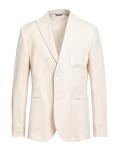 DANIELE ALESSANDRINI HOMME Blazer 55% Linen, 45% Viscose