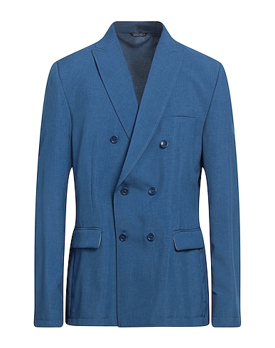 DANIELE ALESSANDRINI HOMME Blazer Slate blue 100% Polyester